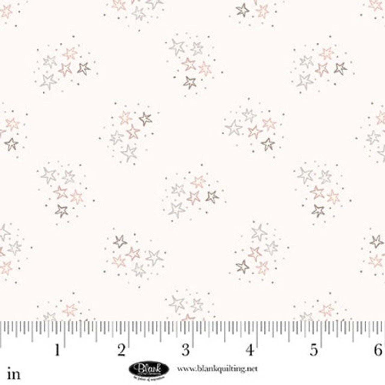 Fabric Blank Quilting White Stars Sugar Dreams by the Quarter Yard 4343-01